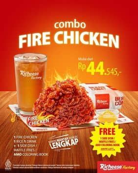 Promo Harga Combo Fire Chicken  - Richeese Factory