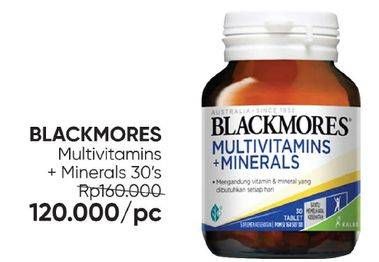 Promo Harga Blackmores Multivitamins + Minerals 30 pcs - Guardian