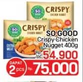 Promo Harga So Good Crispy Chicken Nugget 400 gr - LotteMart