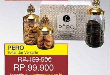Promo Harga PERO Sultan Jar Versaille Gold Round 3 pcs - Yogya