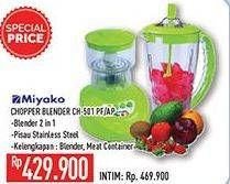 Promo Harga MIYAKO CH-501 Chopper Blender PF, AP  - Hypermart