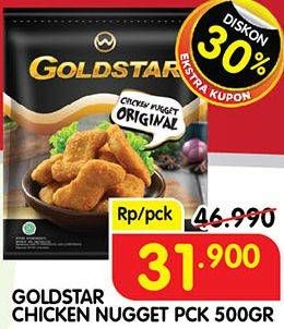 Promo Harga Goldstar Chicken Nugget 500 gr - Superindo