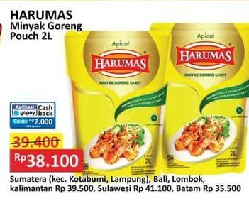 Promo Harga Harumas Minyak Goreng 2000 ml - Alfamart