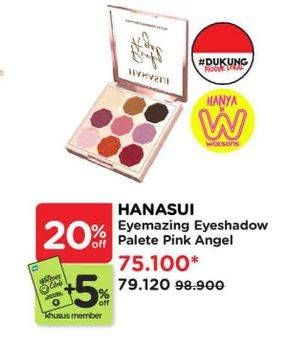 Promo Harga Hanasui Eyemazing Eyeshadow Pelete  Pink Angel  - Watsons