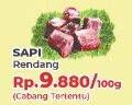 Promo Harga Daging Rendang Sapi Sapi per 100 gr - Yogya