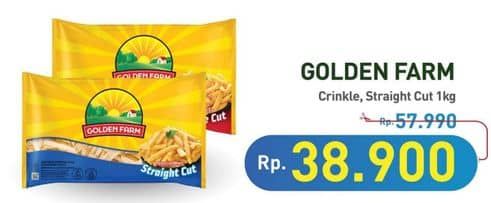 Promo Harga Golden Farm French Fries Crinkle, Straight 1000 gr - Hypermart