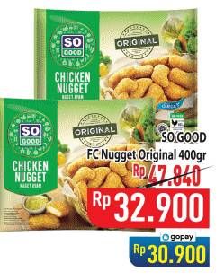 Promo Harga So Good Chicken Nugget Original 400 gr - Hypermart