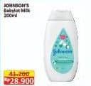 Johnsons Baby Lotion 200 ml Diskon 29%, Harga Promo Rp28.900, Harga Normal Rp41.200