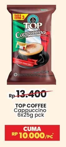 Promo Harga Top Coffee Cappuccino per 6 sachet 25 gr - Indomaret