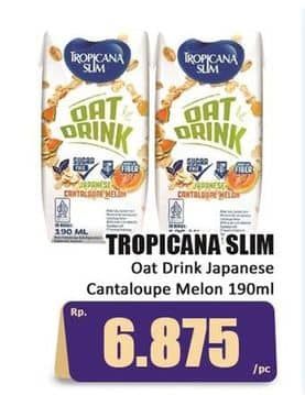 Promo Harga Tropicana Slim Oat Drink Japanese Cantaloupe Melon 190 ml - Hari Hari