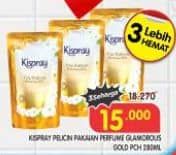 Promo Harga Kispray Pelicin Pakaian Glamorous Gold 300 ml - Superindo