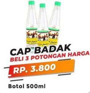Promo Harga CAP BADAK Larutan Penyegar per 3 botol 500 ml - Yogya