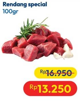 Promo Harga Daging Rendang Sapi Special per 100 gr - Hypermart