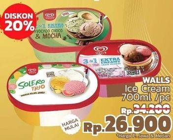 Promo Harga WALLS Ice Cream 700 ml - LotteMart