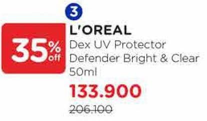 Promo Harga Loreal UV Defender Bright Clear 50 ml - Watsons