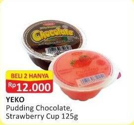 Promo Harga YEKO Pudding Chocolate, Strawberry 125 gr - Alfamart