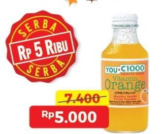 Promo Harga You C1000 Health Drink Vitamin Lemon, Mango, Orange, Apple 140 ml - Alfamart