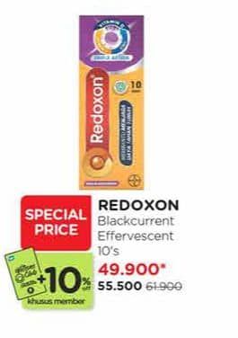 Promo Harga Redoxon Double Action Blackcurrant 10 pcs - Watsons