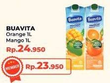 Promo Harga Buavita Fresh Juice Mango, Orange 1000 ml - Yogya