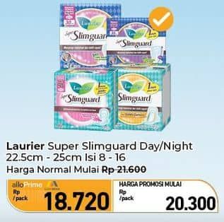 Promo Harga Laurier Super Slimguard Night 35cm 8 pcs - Carrefour