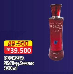 Promo Harga REGAZZA Body Spray Cologne Azzurro 100 ml - Alfamart