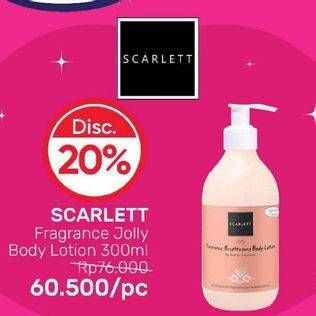 Promo Harga Scarlett Fragrance Brightening Body Lotion Jolly 300 ml - Guardian