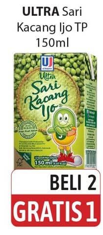 Promo Harga Ultra Sari Kacang Ijo 150 ml - Alfamidi