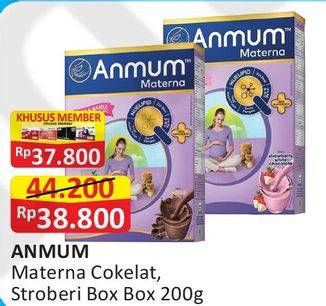 Promo Harga ANMUM Materna Chocolate, Strawberry 200 gr - Alfamart