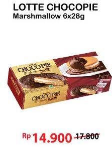 Promo Harga LOTTE Chocopie Marshmallow per 6 pcs 28 gr - Alfamart