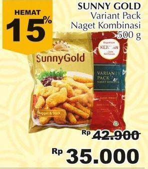 Promo Harga SUNNY GOLD Variant Pack (Naget Kombinasi) 500 gr - Giant