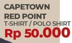 Promo Harga Capetown / Red Point Tshirt  - Carrefour