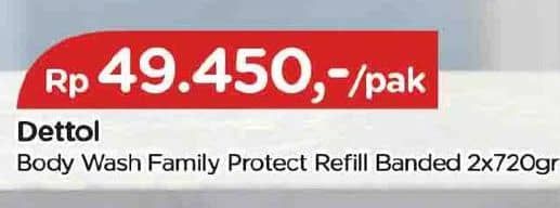 Promo Harga Dettol Body Wash Family Protect 370 ml - TIP TOP