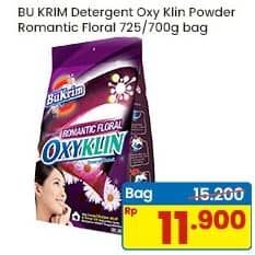Promo Harga Bukrim Oxy Klin Powder Romantic Floral 750 gr - Indomaret