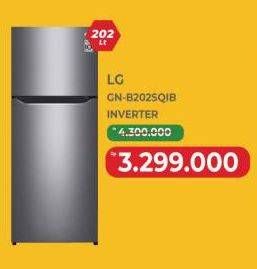 Promo Harga LG Kulkas LG 2 Pintu Smart Inverter | GN-B202SQIB  - Yogya