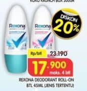 Promo Harga Rexona Deo Roll On 45 ml - Superindo
