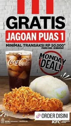 Promo Harga Gratis Jagoan Puas 1  - KFC