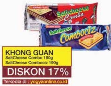Promo Harga Khong Guan Saltcheese Combociz, Combo 190 gr - Yogya