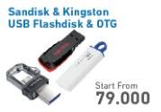 Promo Harga SANDISK USB Flashdisk & OTG/KINGSTON Flashdisk  - Electronic City