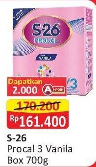 Promo Harga S26 Procal Susu Pertumbuhan Vanilla 700 gr - Alfamart