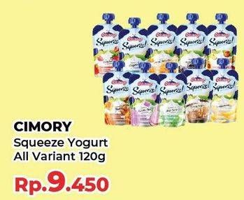 Promo Harga CIMORY Squeeze Yogurt All Variants 120 gr - Yogya