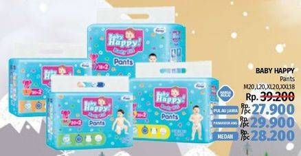 Promo Harga Baby Happy Body Fit Pants L20, M20, XL20, XXL18 18 pcs - LotteMart