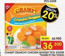 Promo Harga Champ Nugget Crunchy Nugget 450 gr - Superindo