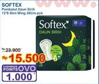 Promo Harga Softex Daun Sirih 36cm 13 pcs - Indomaret