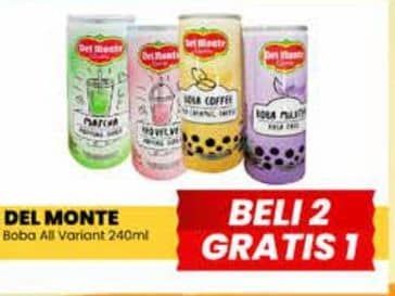 Promo Harga Del Monte Boba Drink All Variants 240 ml - Yogya