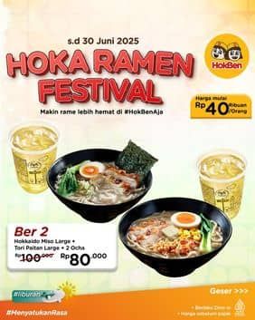 Promo Harga Hoka Ramen Festival  - HokBen