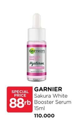 Promo Harga Garnier Booster Serum Sakura White Hyaluron 15 ml - Watsons