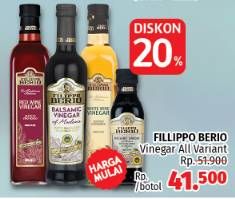 Promo Harga FILIPPO BERIO Vinegar All Variants  - LotteMart