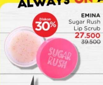 Promo Harga Emina Sugar Rush Lip Scrub 4 gr - Watsons