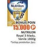 Promo Harga NUTRILON Royal 3 Susu Pertumbuhan Madu, Vanila 1800 gr - Alfamidi