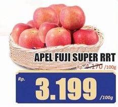 Promo Harga Apel Fuji Super RRT per 100 gr - Hari Hari